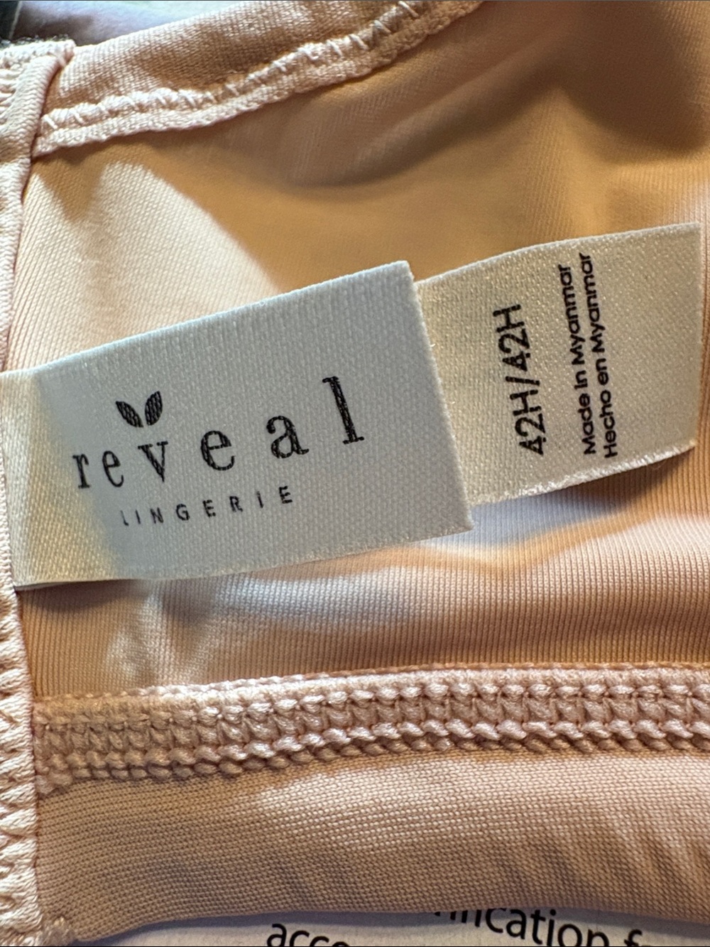 Reveal Lingerie Soft Blush Full-Coverage Bra